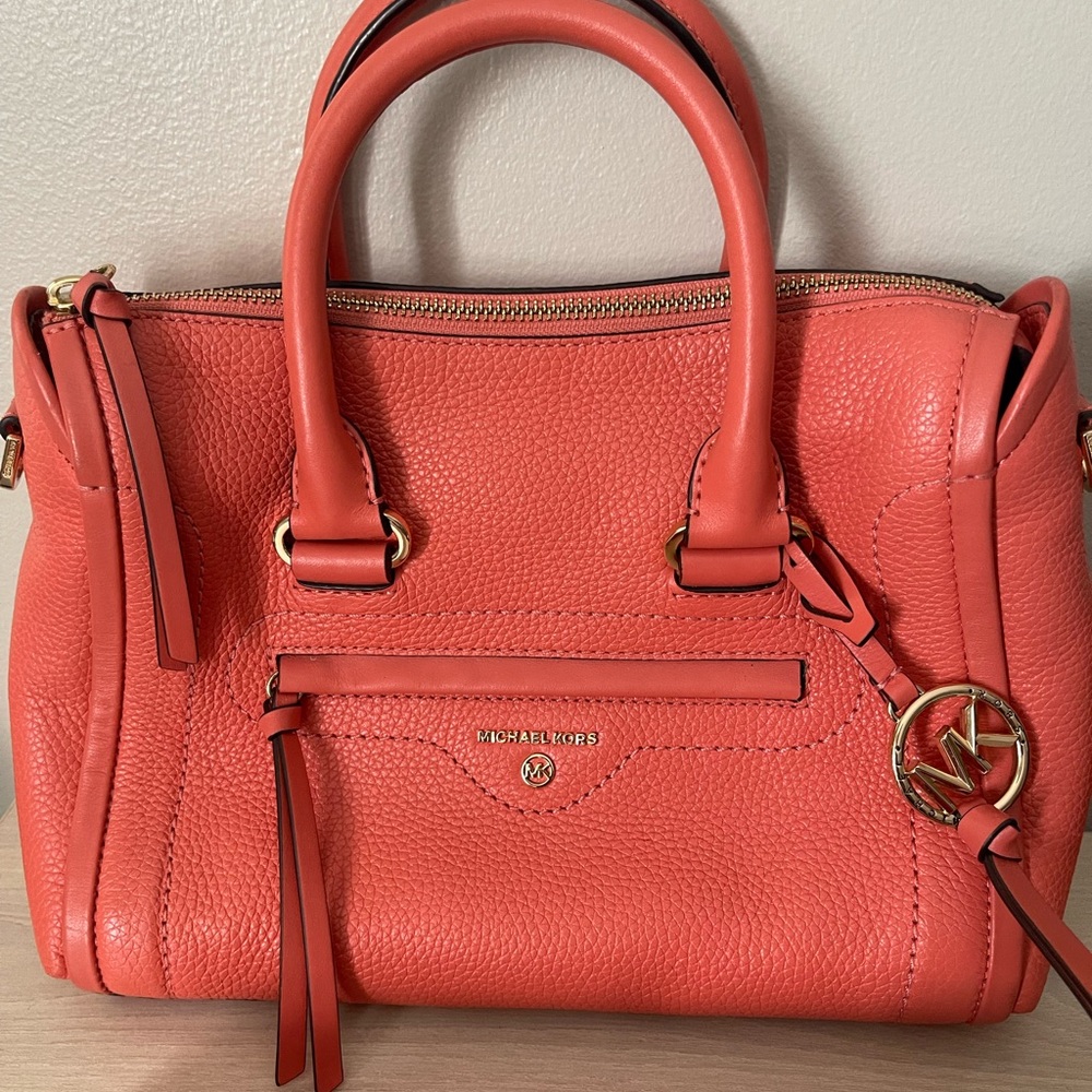 Michael Kors Vibrant Coral Satchel
